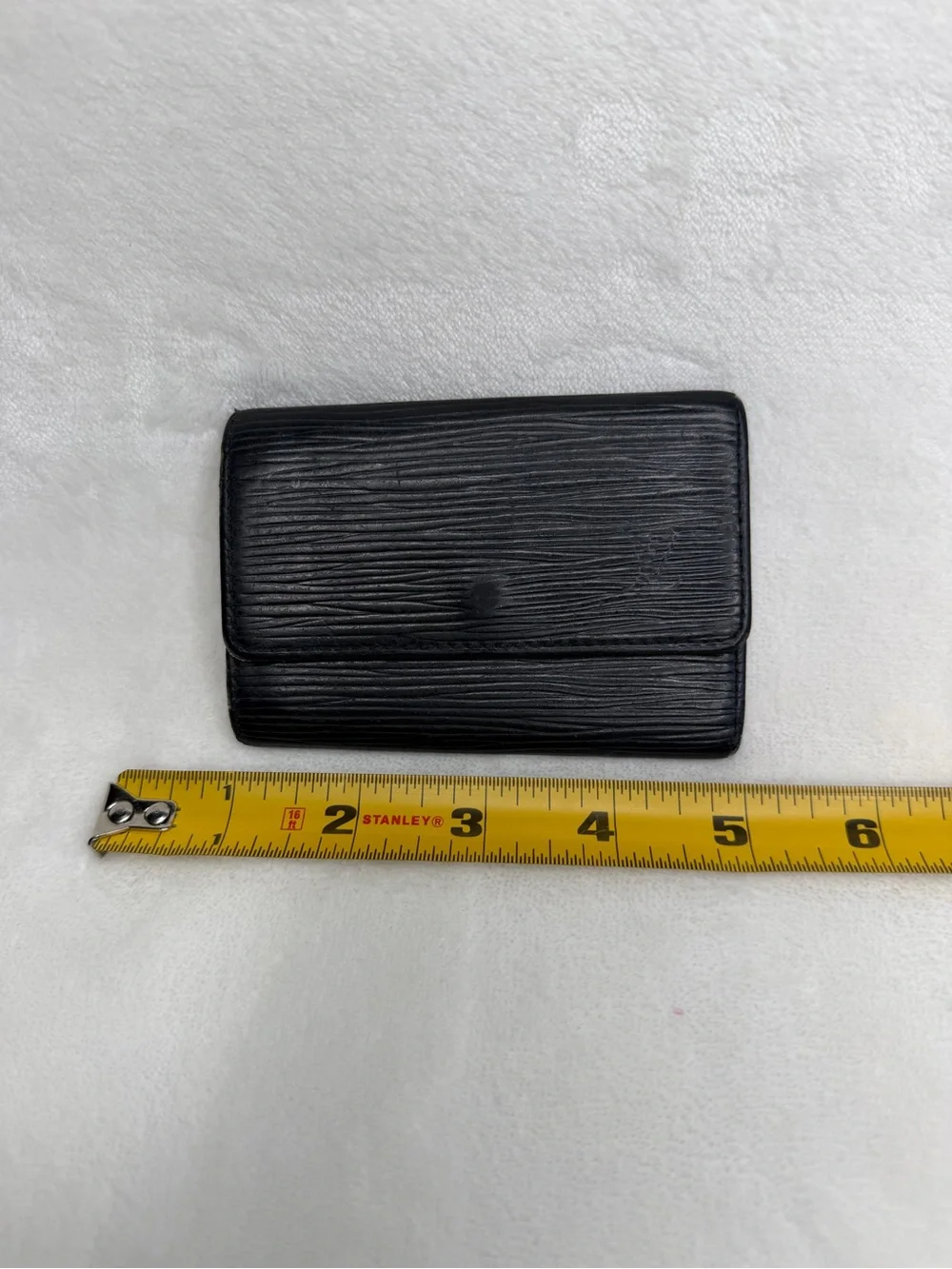 Louis Vuitton Black Epi Leather Card & Key Holder